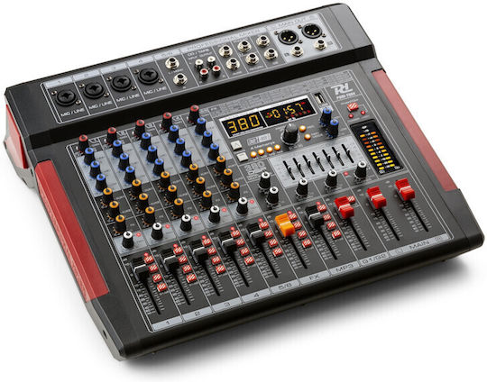 Power Dynamics PDM-T604 SOCON463 Αναλογική Κονσόλα 6.0 Καναλιών με Phantom Power & 4 Εισόδους XLR & Bluetooth
