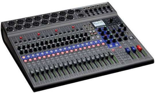 Zoom LiveTrak L‑20 Digitale Konsole 20 Kanäle mit Phantom Power & 16 XLR-Eingänge Gehäusebündel
