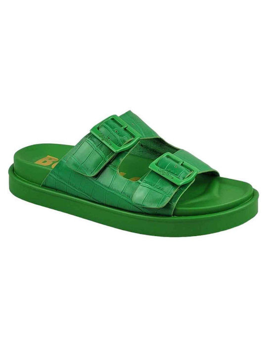Sandale Casual Damă Flatforme Verzi