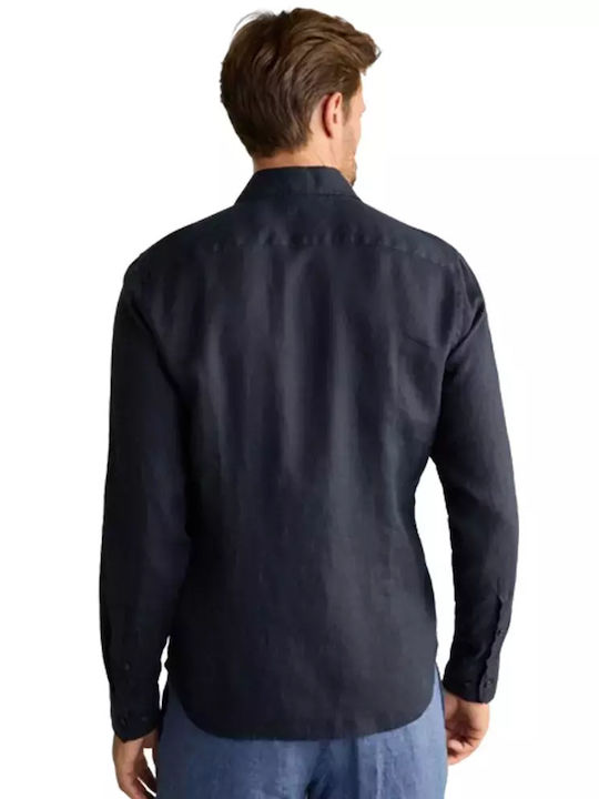 Joop! Men's Shirt Long Sleeve Linen Black