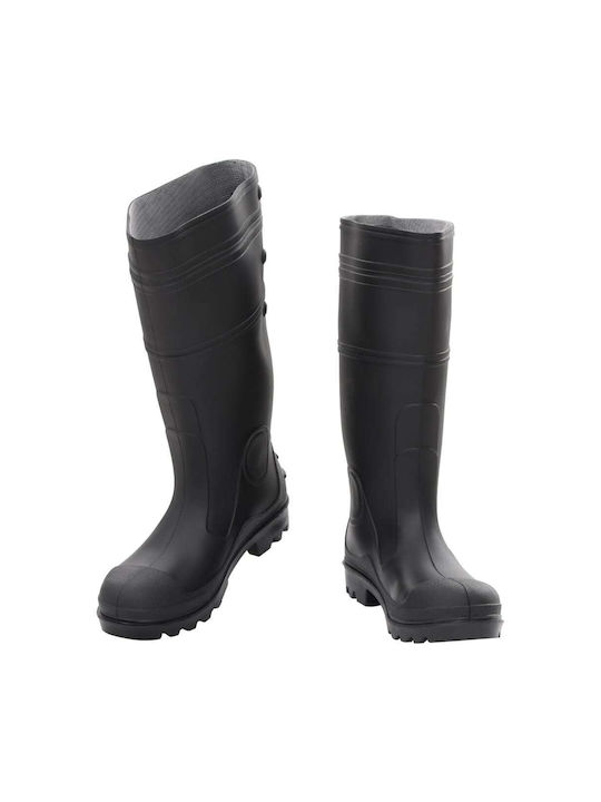 vidaXL Non-Slip Work Wellies Black