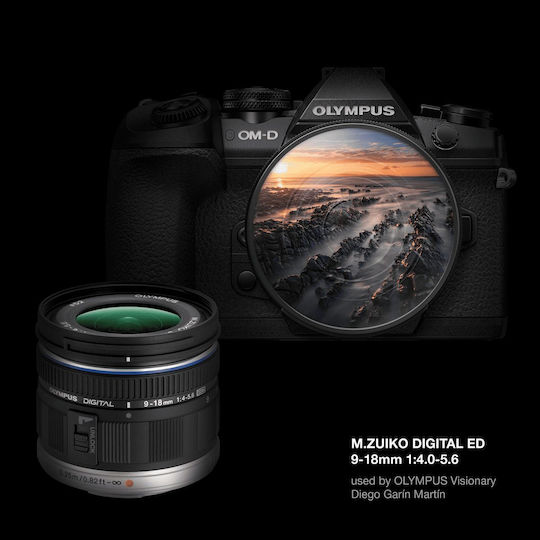 Olympus Φωτογραφικός Φακός Black Ez M0918 Lense Wide Angle Zoom για Olympus 4/3 Mount Μαύρος