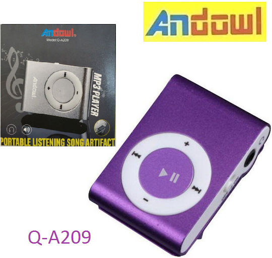 Andowl Q-A209 MP3 Player cu ecran LCD Violet