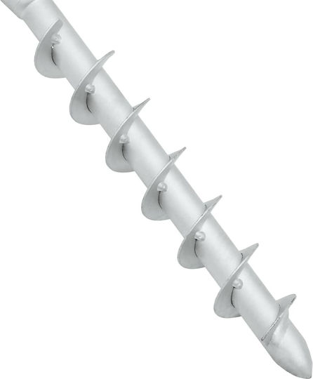 vidaXL Стойка за чадър от Метал Silver 16x16x52см