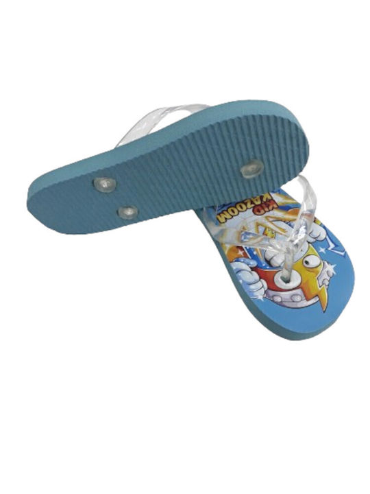 Disney Kids' Flip Flops Blue Kazoom