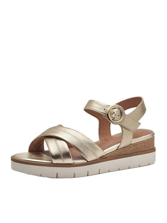 Damenplattformen Light Gold