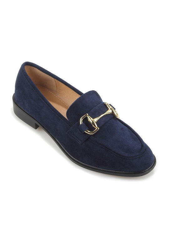 Fshoes Women's Loafers in Blue Color