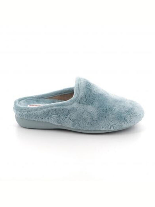 Adam's Shoes Winter Women's Slippers in Turquoise color