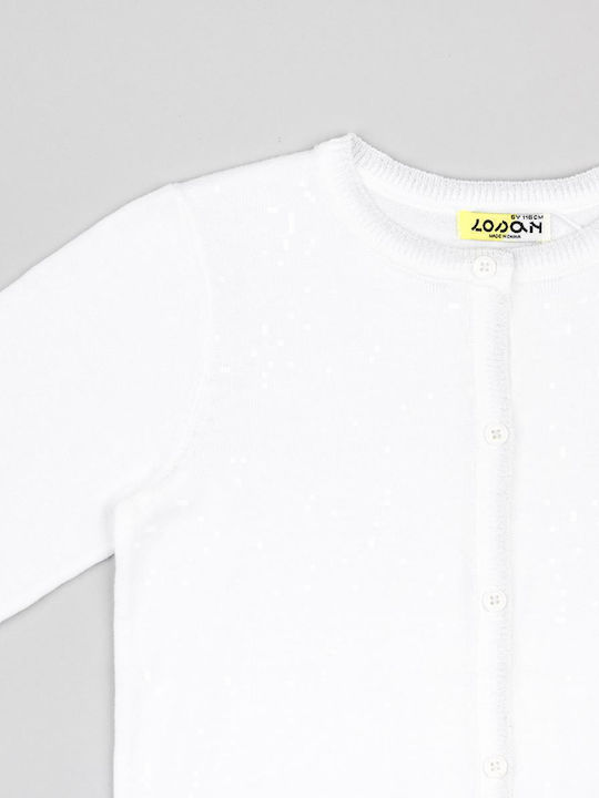Παιδική Ζακέτα Βαμβακερή White