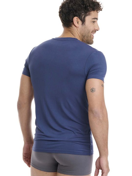 Men's Undershirt in Navy Blue Color