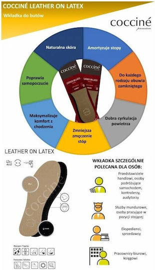 Leather On Latex Coccine Shoe Leather Inserts R.46 103073