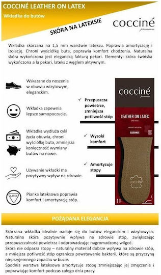 Leather On Latex Coccine Shoe Leather Inserts R.46 103073