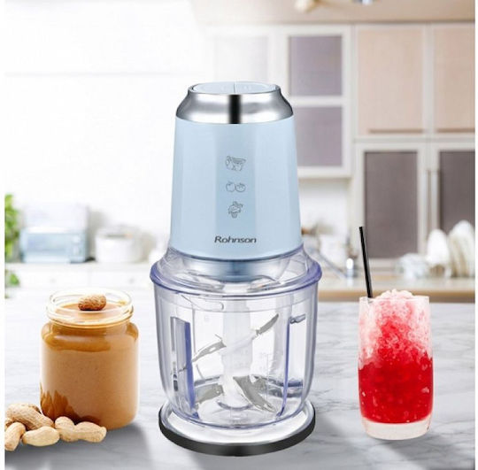 Rohnson R-518 Multi Chopper 600W mit Behälter 600ml Blauer