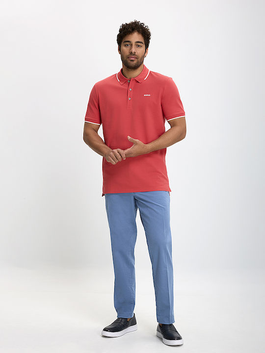 Hugo Boss Men's Short Sleeve Blouse Polo Light Red