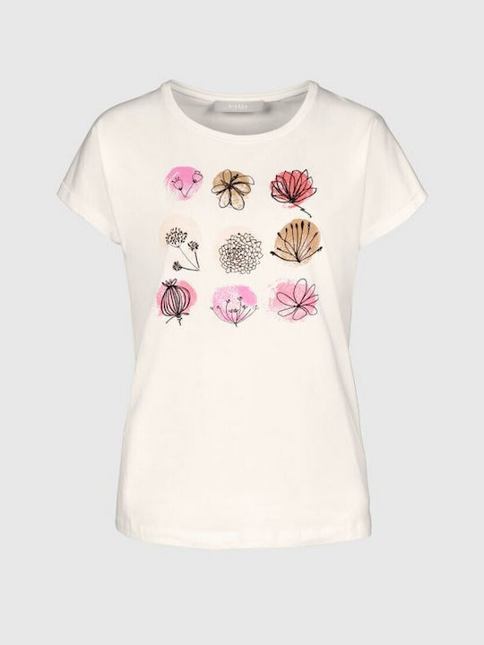 Bianca Di Women's T-shirt Floral White