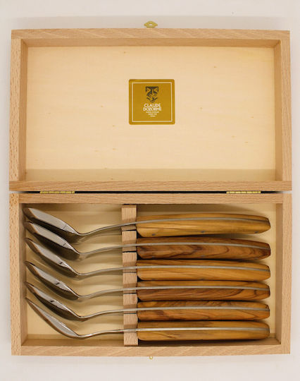 Claude Dozorme Spoon Set Stainless Silver 6pcs