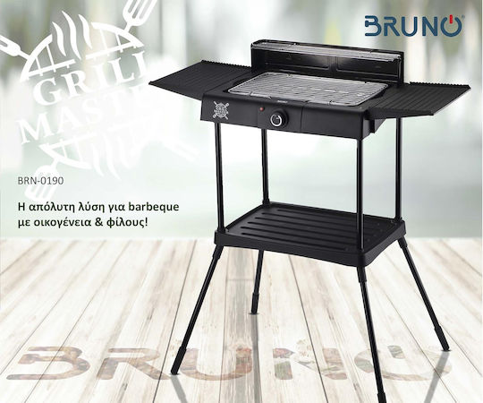 Bruno With Legs Electric Grill Grill 2400W Inox with Adjustable Thermostat 41cmx26cmcm