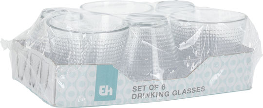 Excellent Houseware Set of Glasses Water made of Glass 220ml 6pcs