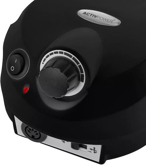 Activeshop Nagelfräser Strom 65W Schwarz mit Pedal mit 35000 Umdrehungen pro Minute