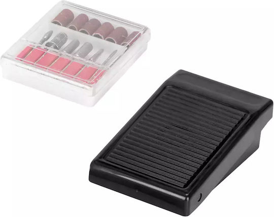 Activeshop Nagelfräser Strom 65W Schwarz mit Pedal mit 35000 Umdrehungen pro Minute