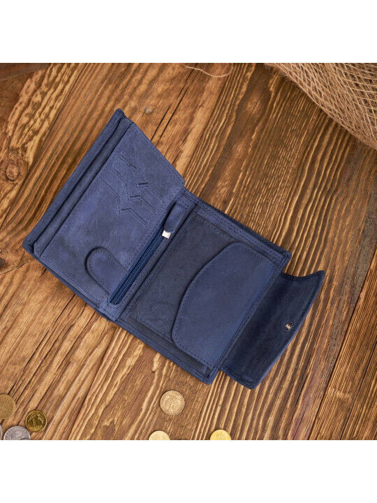Дамско Портмоне Класически с RFID Тъмносин