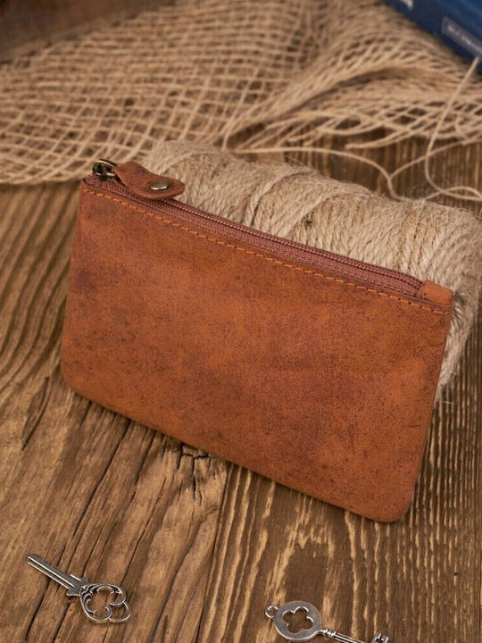 Leather Women's Wallet Classic with RFID Orange