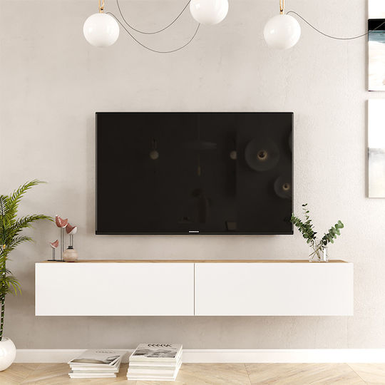 TV Stand Dello White-Sonoma L180xD31.6xH29.6cm