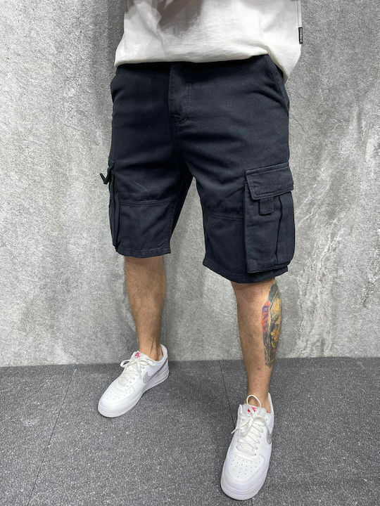 2Y Men's Shorts Cargo BLACK