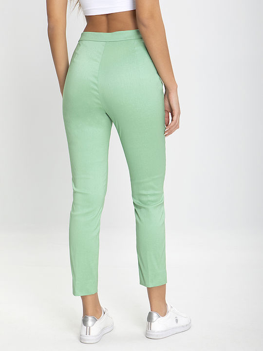 Laura Donini Femei Tesatura Pantaloni cu Croială Skinny Verde