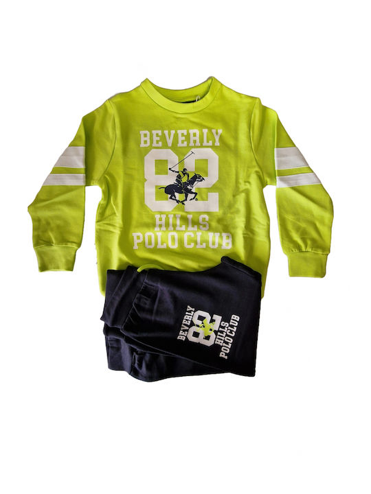 Beverly Hills Polo Club Copilăresc Set de pantaloni de trening black 2buc