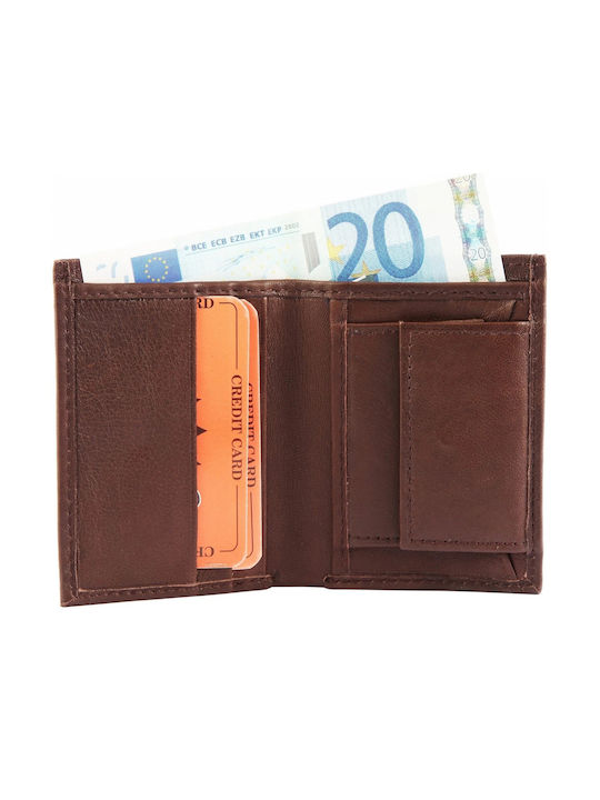 Excellanc Men's Leather Wallet Brown