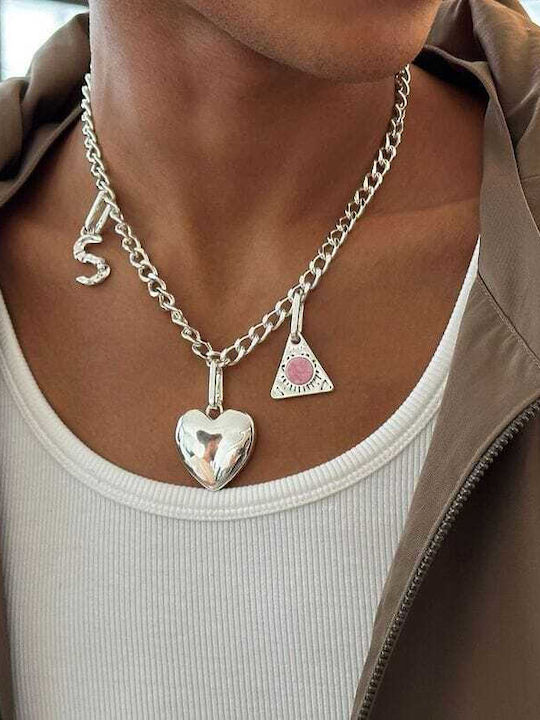 Pilgrim Charm Recycled Pendant N Silver-plated 402416014 Ορείχαλκος