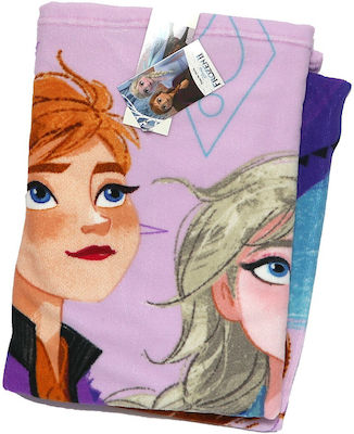 Disney Kids Beach Towel Lilac Frozen 137x70cm