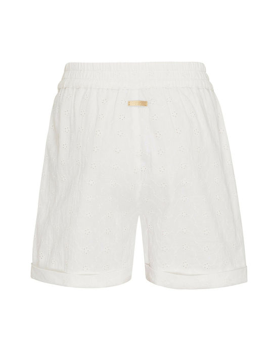 Kinder-Shorts/Bermudas Stoff Ecru
