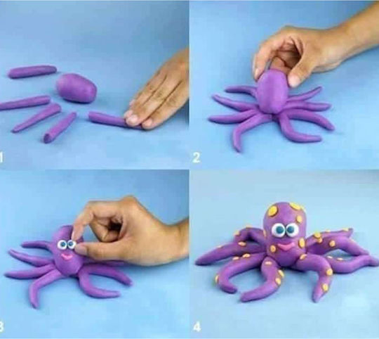 Set de cutii de plastilină 3 culori 3pcs 1pxd113