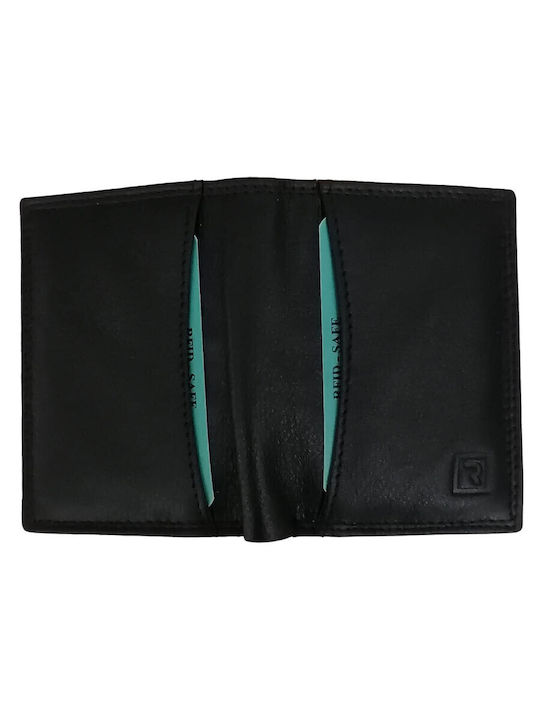 Leather Men's Wallet Classic with RFID Black