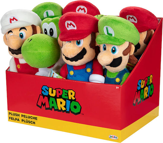 Nintendo Λούτρινο Super Mario Mario για 3+ Ετών 18 εκ. (Διάφορα Σχέδια) 1τμχ