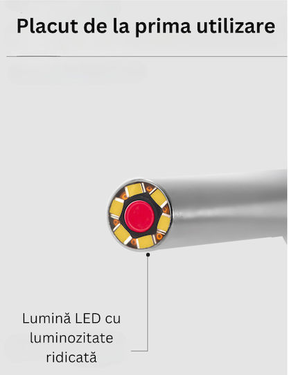 Endoscop inteligent de curățare a urechilor 5mp Full Hd Camera Led Lumina Wi-fi Accesorii incluse Kit de încărcare 350 Mah Baterie impermeabilă Ip67 negru
