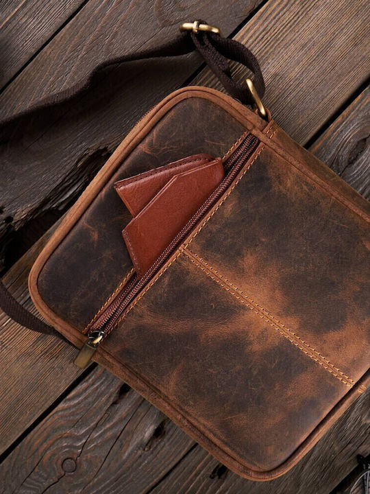 Piele Geantă pentru bărbați De umăr / tip crossbody Bej