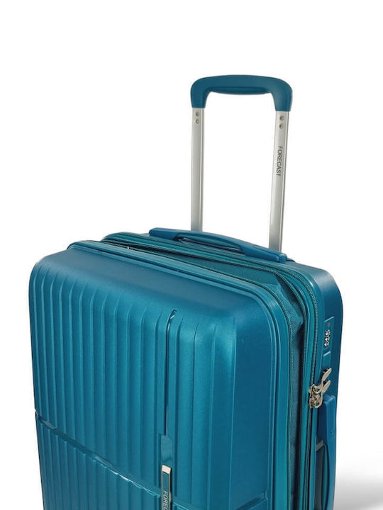 Forecast Reisekoffer Hart Blau mit 4 Räder Höhe 55cm