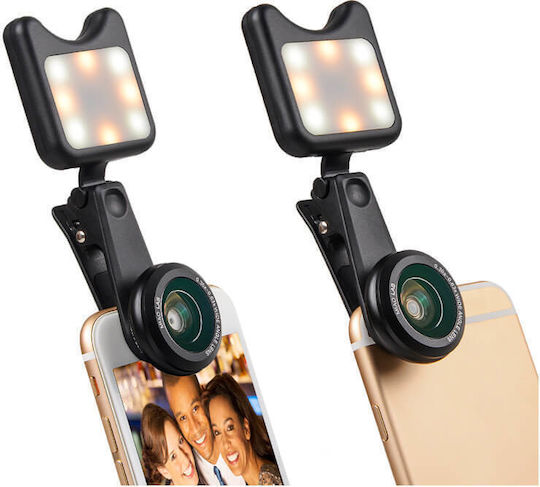 Apexel Set de Lentile Camera Telefon Macro / Unghi larg 1x 1buc