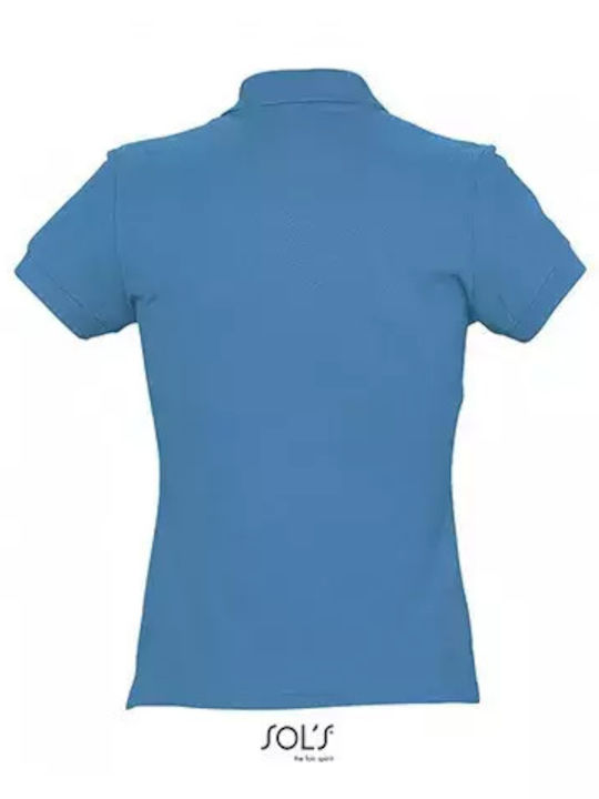 Sol's Passion Women's Short Sleeve Promotional Blouse Blue