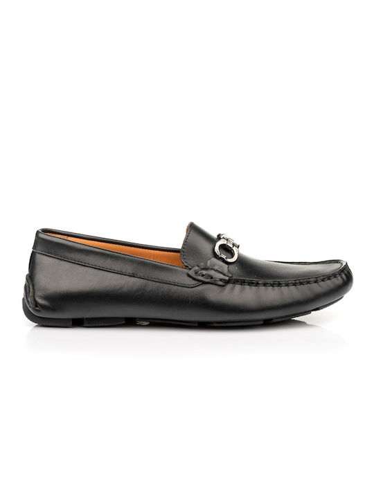 Boxer Men's Leather Loafers Black