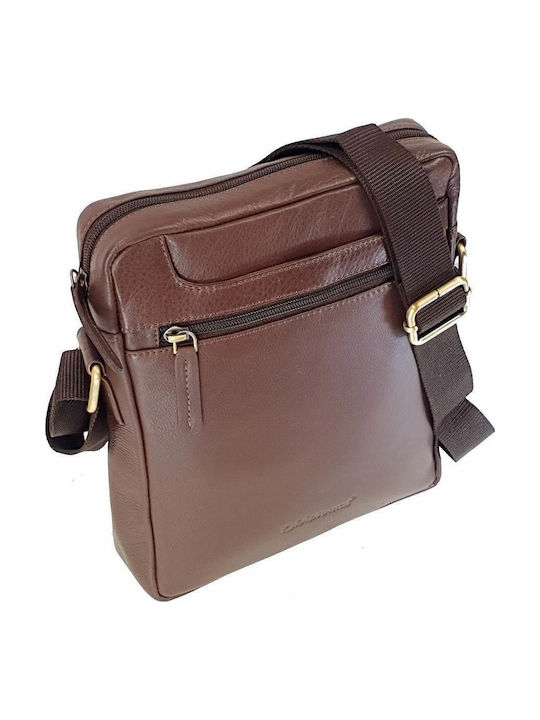 Leather Men's Bag Shoulder / Crossbody Brown