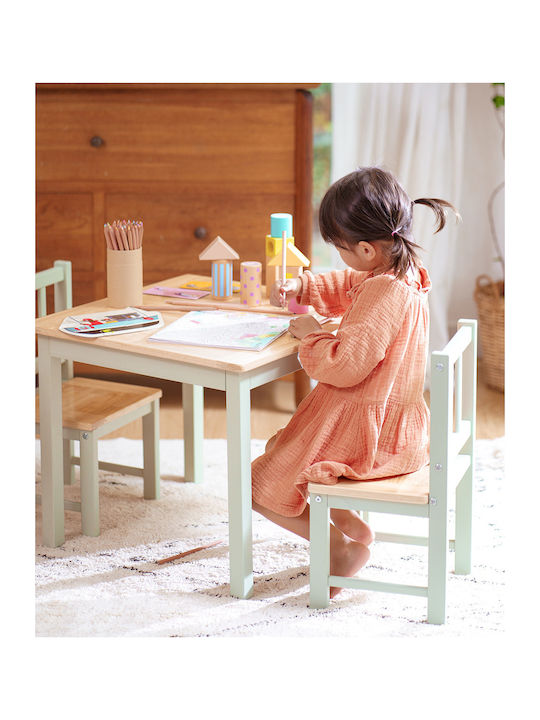 Kids Table and Chairs Set White