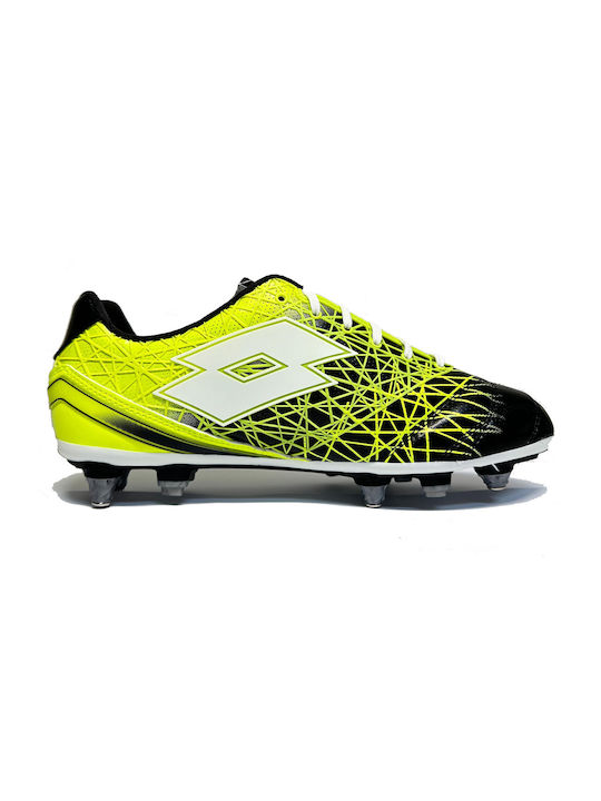 Lotto Lzg 200 Ix Sgx P Low Football Shoes with Cleats Yellow