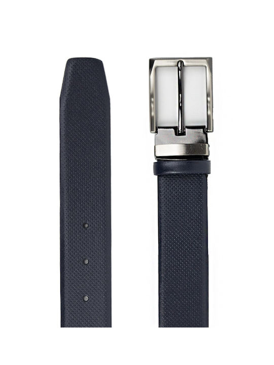 Bergman Men's Leather Belt Navy Blue