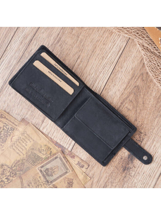 Ανδρικό Πορτοφόλι με RFID Μαύρο