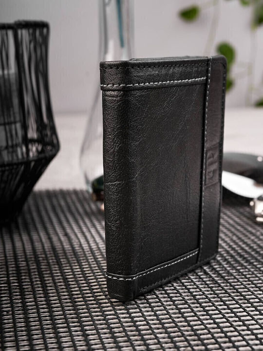 Leather Men's Wallet with RFID Black