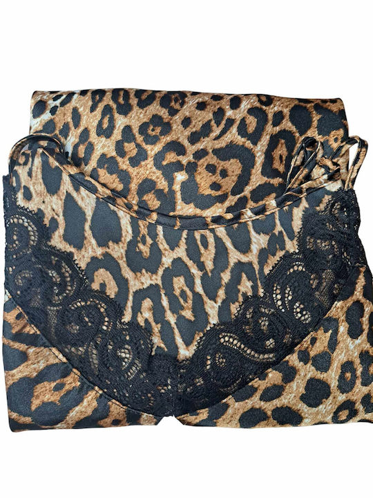 Elite De vară Satin Babydoll Leopard